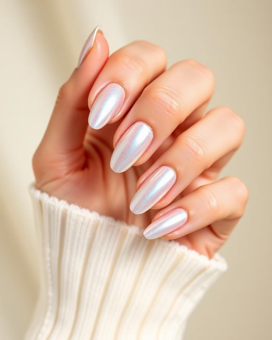 Chrome nail finish
